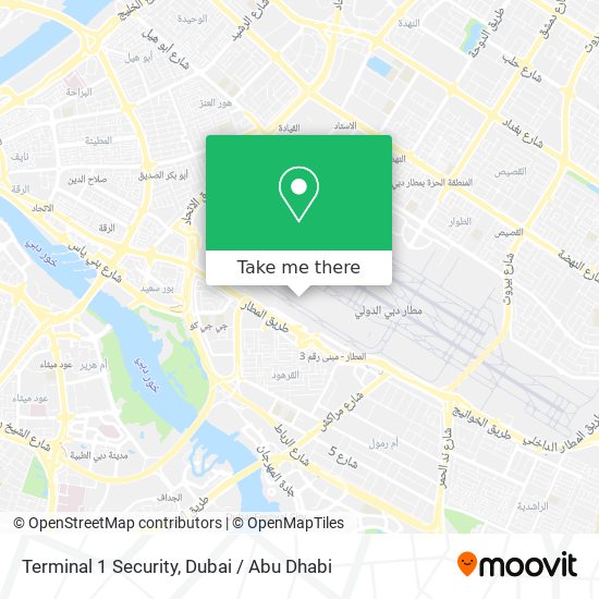 Terminal 1 Security map