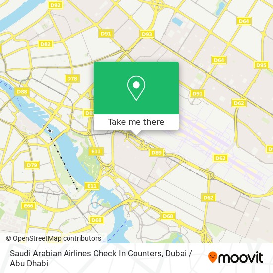 Saudi Arabian Airlines Check In Counters map