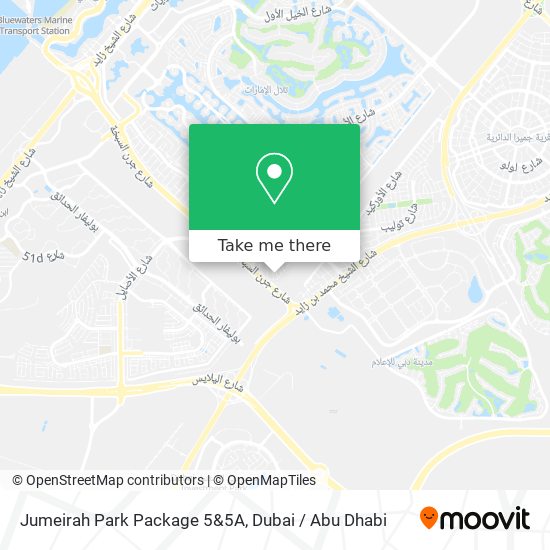 Jumeirah Park Package 5&5A map