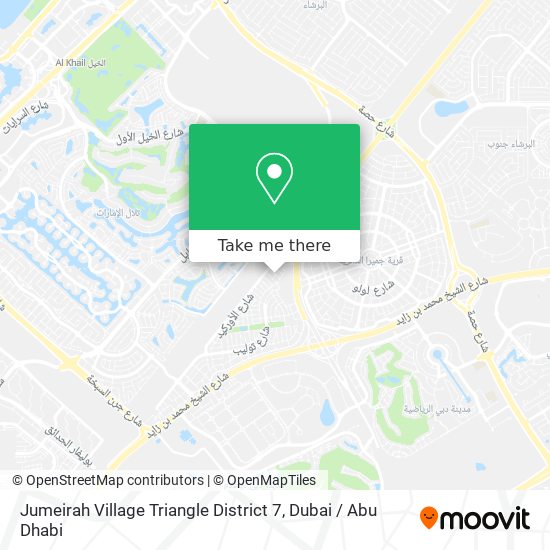 Jumeirah Village Triangle Map How To Get To Jumeirah Village Triangle District 7 In Dubai By Bus?