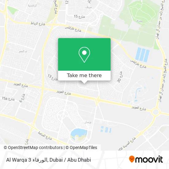 Al Warqa 3 Location Map How To Get To Al Warqa 3 الورقاء In Dubai By Bus Or Metro?