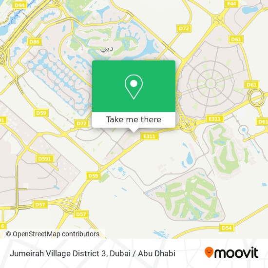 Jumeirah Village District 3 map