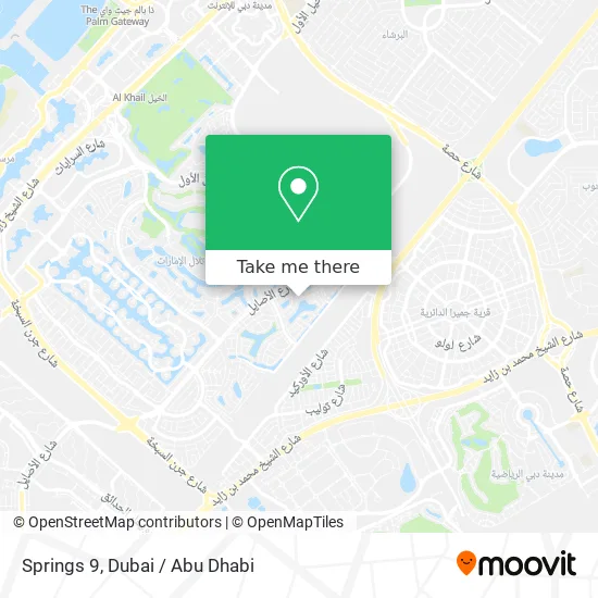 Springs 9 Dubai Location Map How To Get To Springs 9 In Dubai By Bus Or Metro?