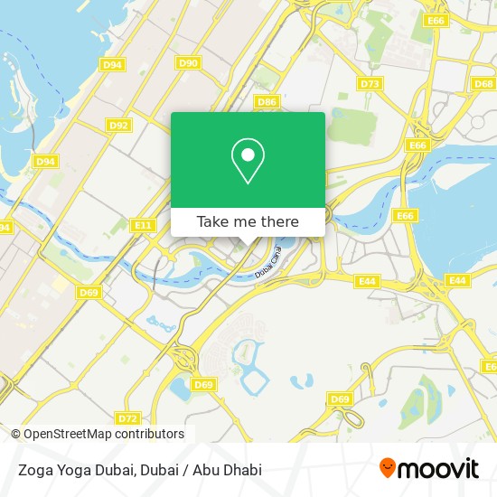 Zoga Yoga Dubai map