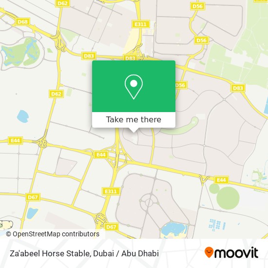 Za'abeel Horse Stable map