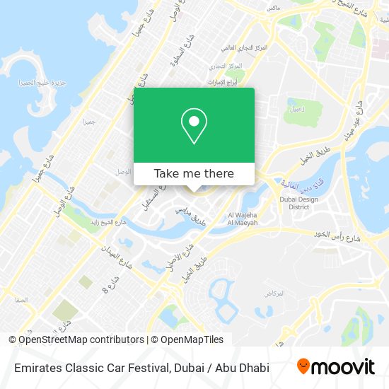 Emirates Classic Car Festival map