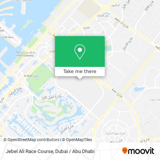 Jebel Ali Race Course map