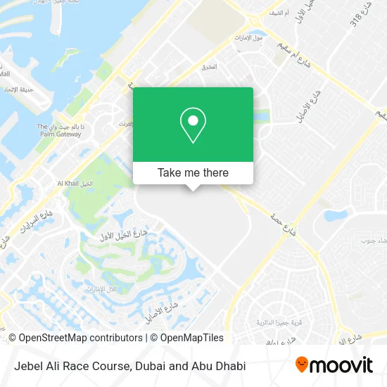 Jebel Ali Race Course map