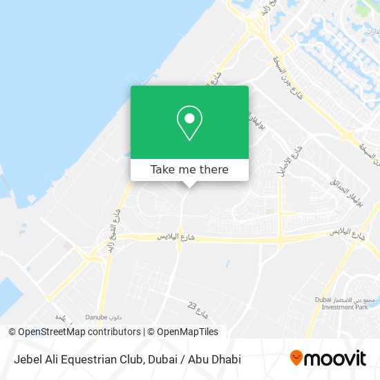 Jebel Ali Equestrian Club map