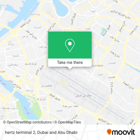 hertz terminal 2 map