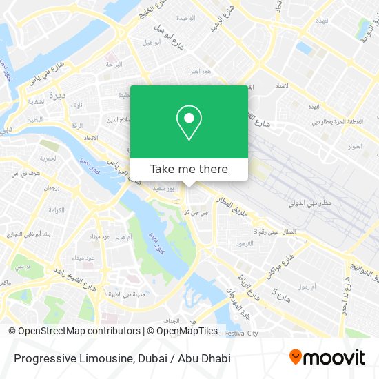 Progressive Limousine map