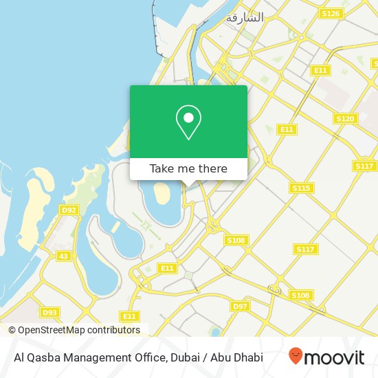Al Qasba Management Office map