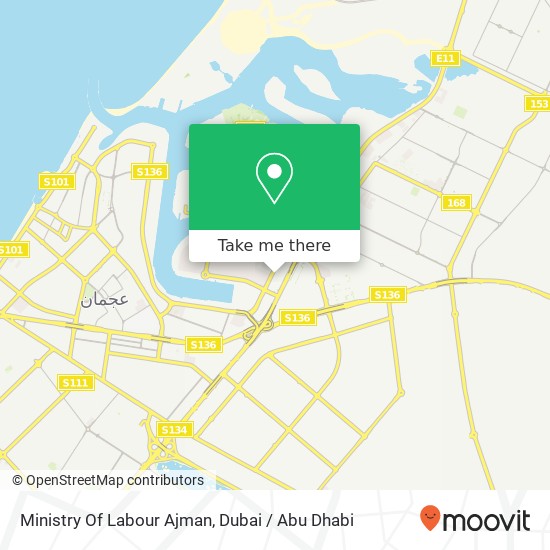 Ministry Of Labour Ajman map
