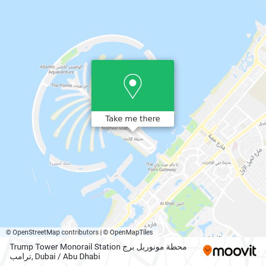 Trump Tower Monorail Station محطة مونوريل برج ترامب map