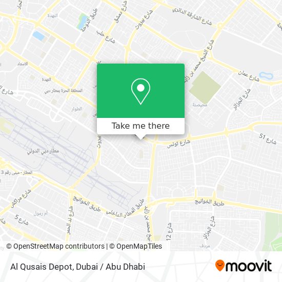 Al Qusais Depot map
