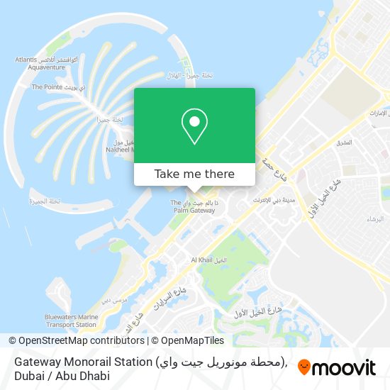 Gateway Monorail Station (محطة مونوريل جيت واي) map