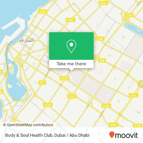 Body & Soul Health Club map