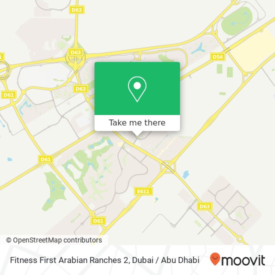 Fitness First Arabian Ranches 2 map