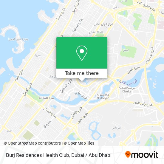 Burj Residences Health Club map