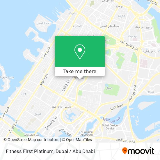 Fitness First Platinum map