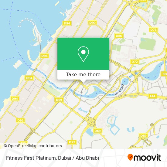 Fitness First Platinum map