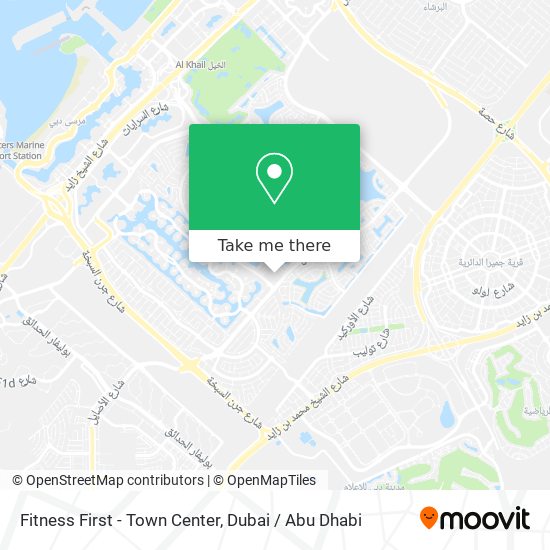 Fitness First - Town Center map