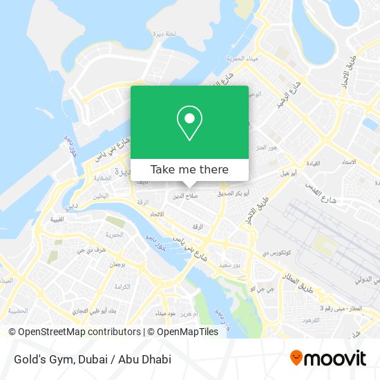 Gold's Gym map