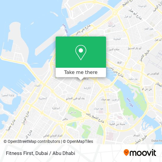 Fitness First map