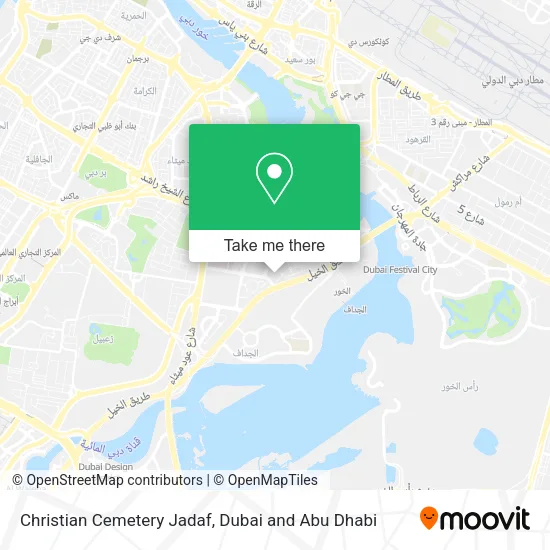 Christian Cemetery Jadaf map