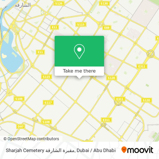 Sharjah Cemetery مقبرة الشارقة map