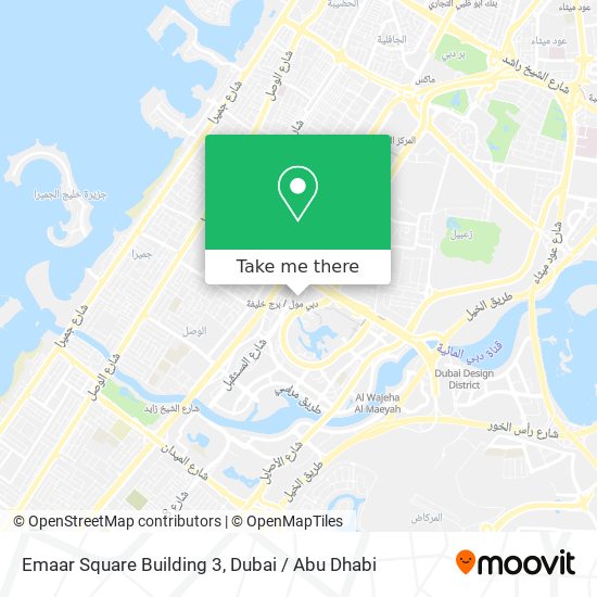 Emaar Square Building 3 map