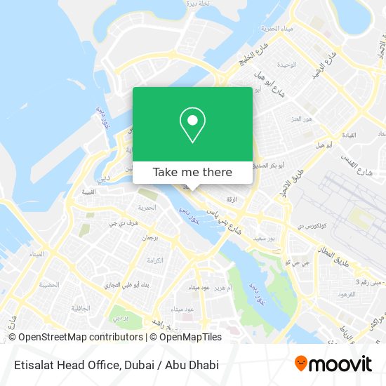 Etisalat Head Office map