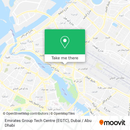 Emirates Group Tech Centre (EGTC) map