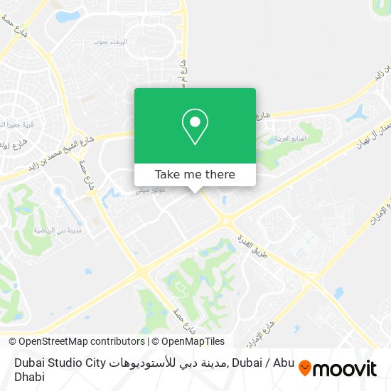 Dubai Studio City مدينة دبي للأستوديوهات map