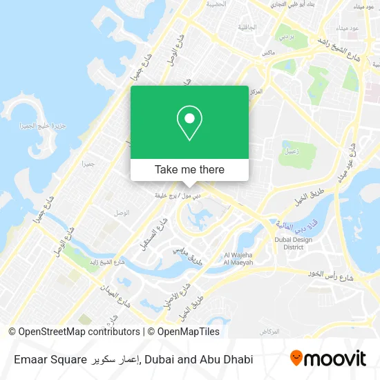 Emaar Square إعمار سكوير map