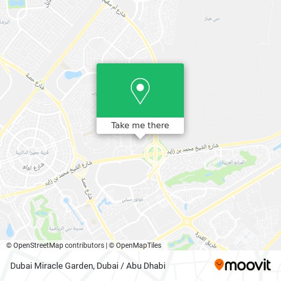 Dubai Miracle Garden map