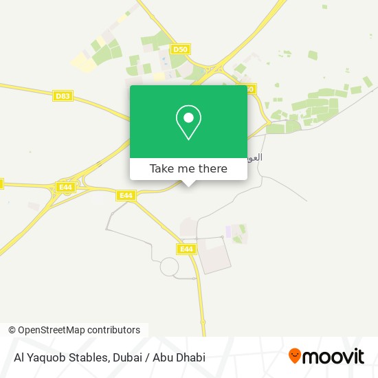 Al Yaquob Stables map