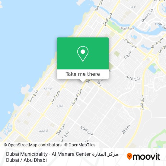 Dubai Municipality - Al Manara Center مركز المنارة map