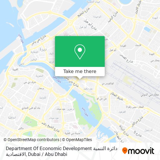 Department Of Economic Development دائرة التنمية الاقتصادية map
