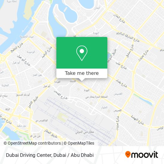 Dubai Driving Center map