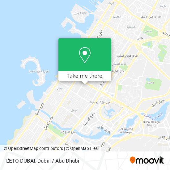 L'ETO DUBAI map