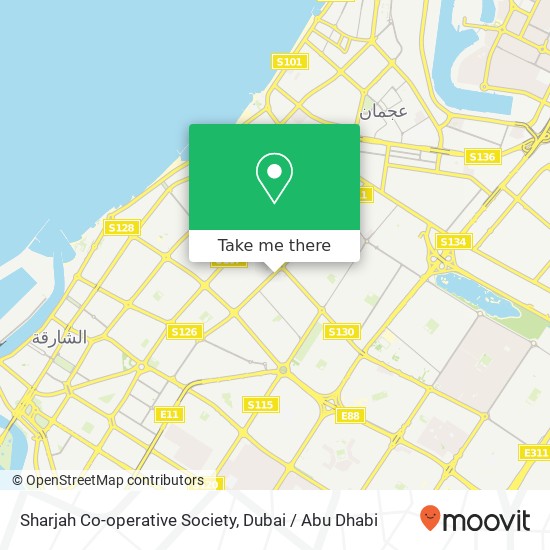 Sharjah Co-operative Society map