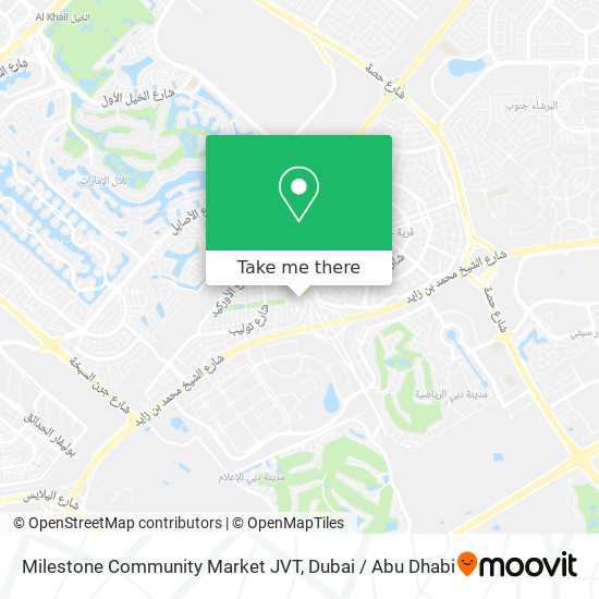 Milestone Community Market JVT map