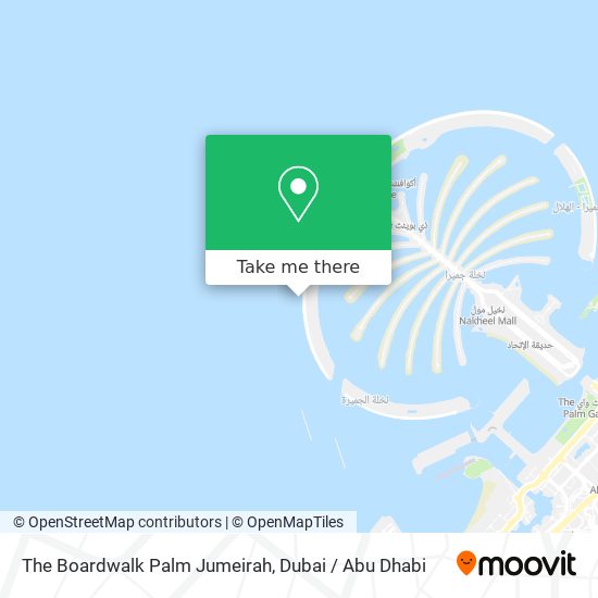 The Boardwalk Palm Jumeirah map