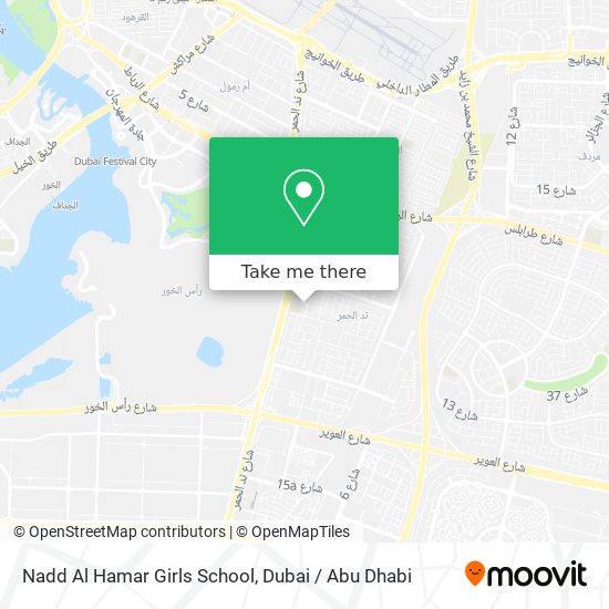 Nadd Al Hamar Girls School map