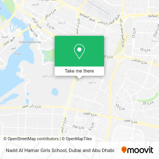 Nadd Al Hamar Girls School map