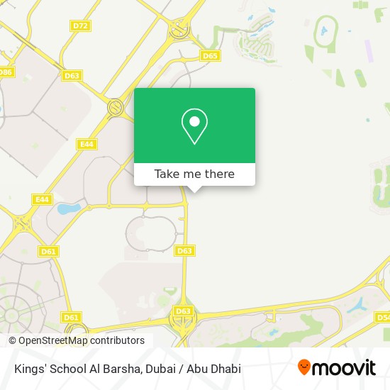 Kings' School Al Barsha map