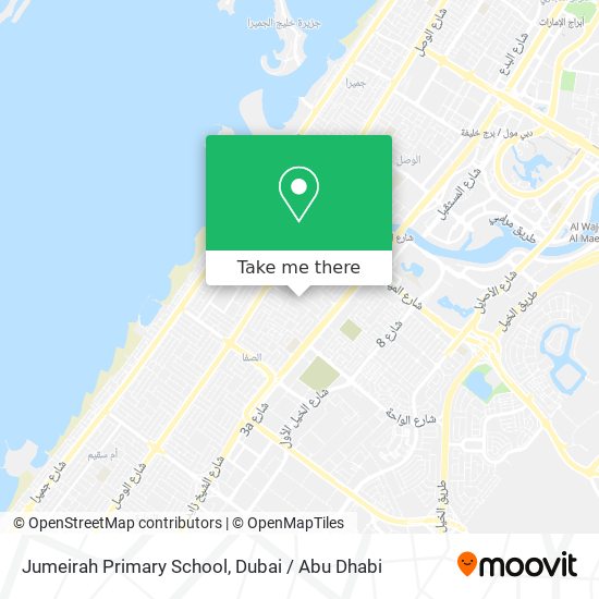 Jumeirah Primary School map