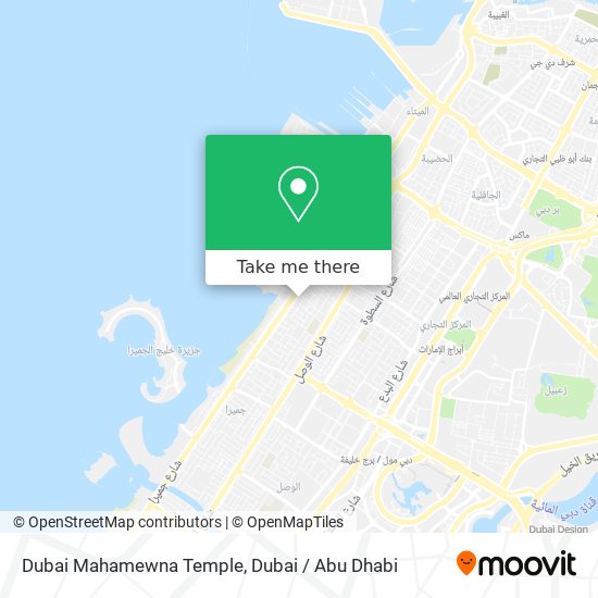 Dubai Mahamewna Temple map
