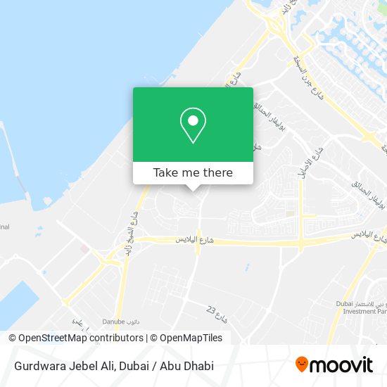 Gurdwara Jebel Ali map